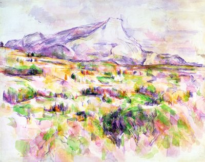 Mont Sainte-Victoire vanaf Les Lauves door Paul Cézanne